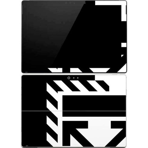 Black and White Geometric Shapes Surface Pro 4 Skin
